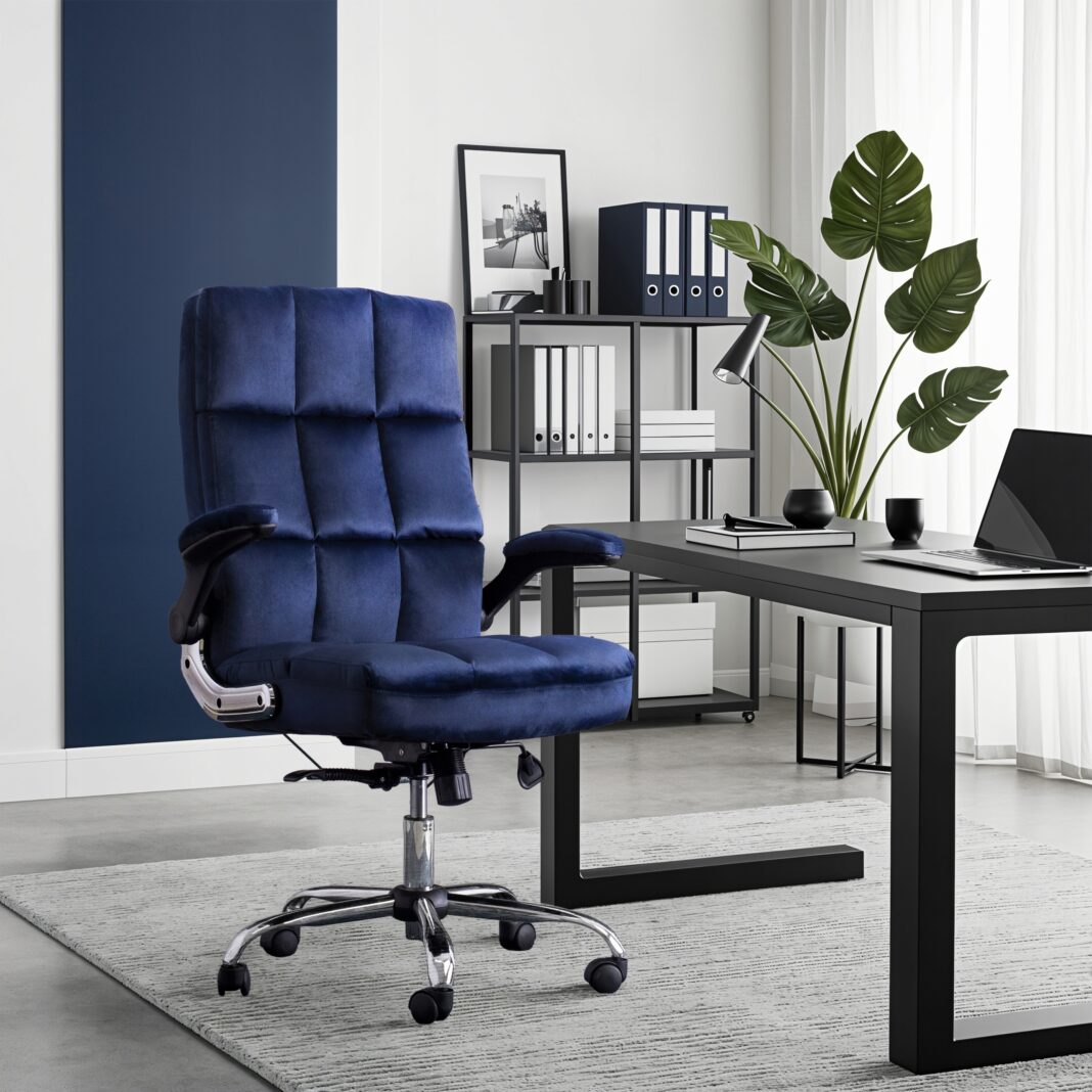 Fotel biurowy granatowy - styl i komfort w Twoim miejscu pracy