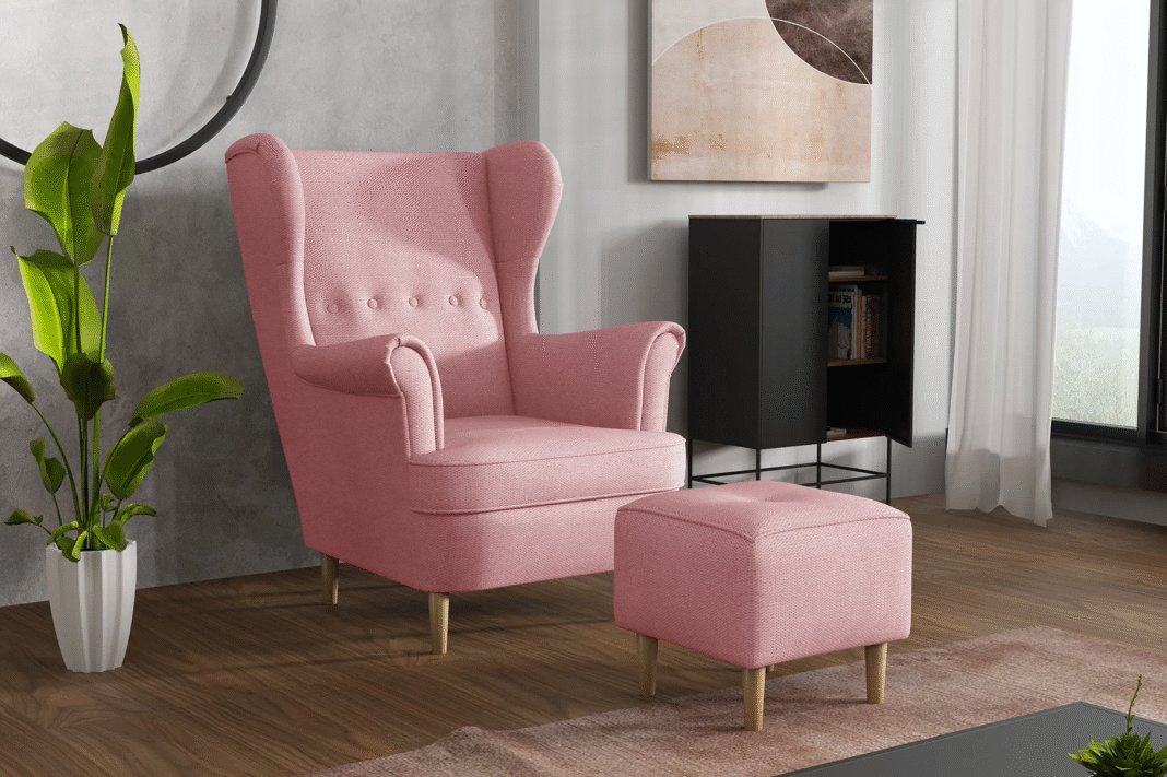 Fotele uszaki różowe - stylowy i wygodny wybór do Twojego domu
