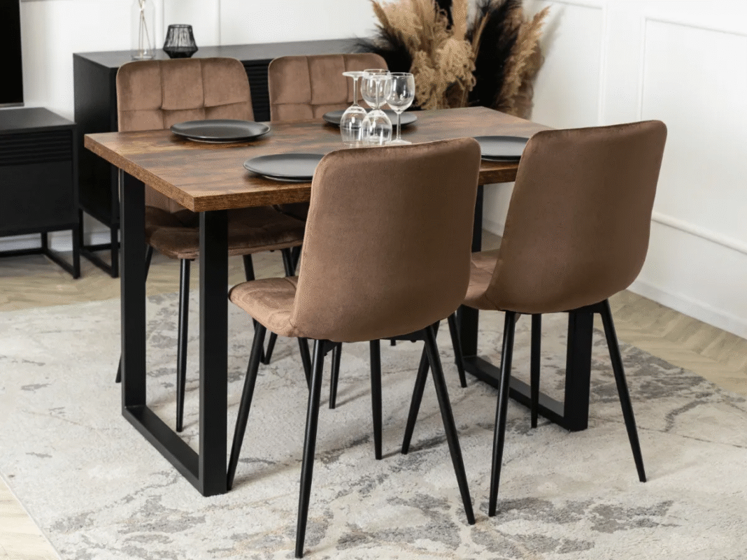 Krzesła welurowe brązowe - styl, komfort i trendy do Twojego wnętrza