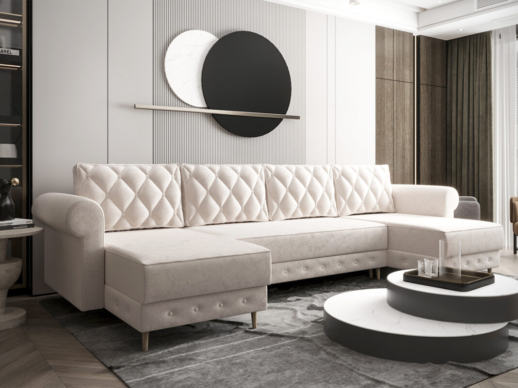 Narożnik glamour - synonim luksusu i elegancji w Twoim salonie