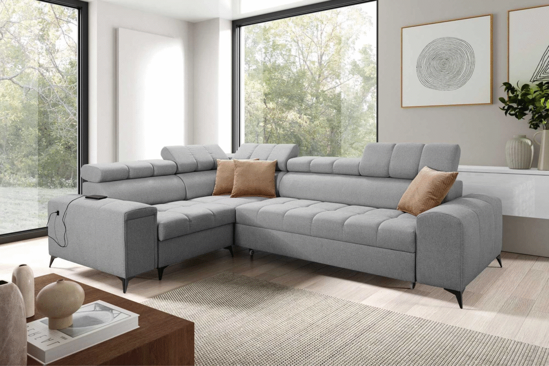 Szary narożnik - Twój przewodnik po stylach, materiałach i aranżacji